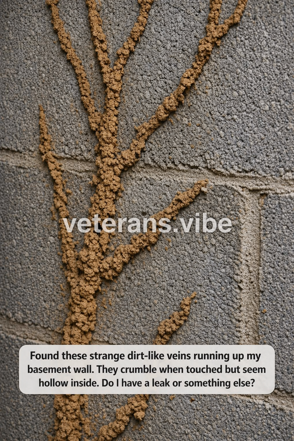 Strange Dirt Lines on Basement Walls? It Could Be Termites (Home Inspection & Repair Guide)